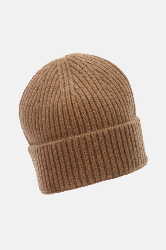 WOOL CASHMERE CAP TAWNY