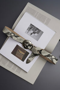 LEATHER BELT "STUCK ON YOU" SNAKE