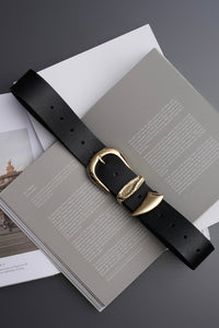 LEATHER BELT "SENSUOUS WHISPER" BLACK