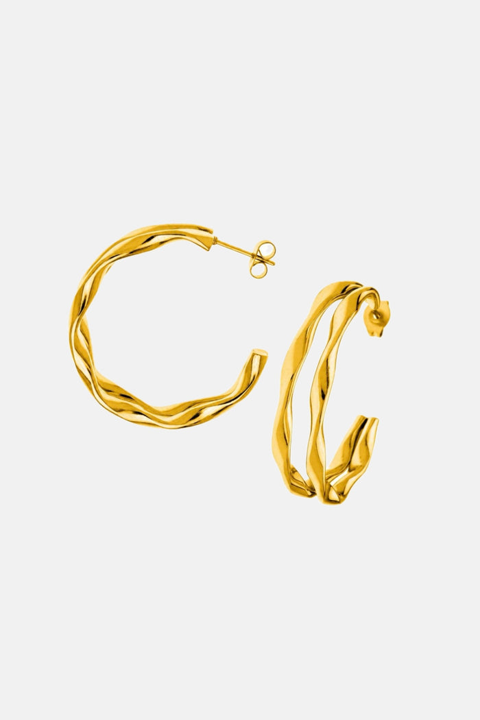 HOOPS "TWISTED" GOLD