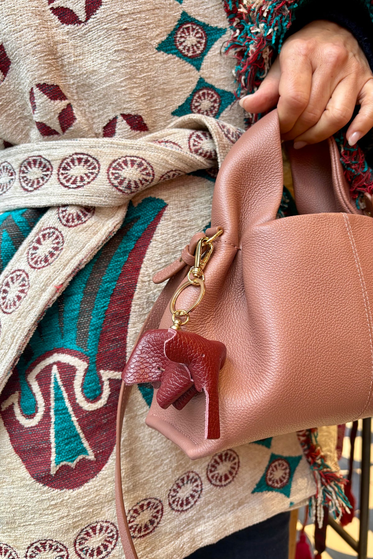 HANDMADE BAG CHARM/KEYCHAIN "ELEPHANT"