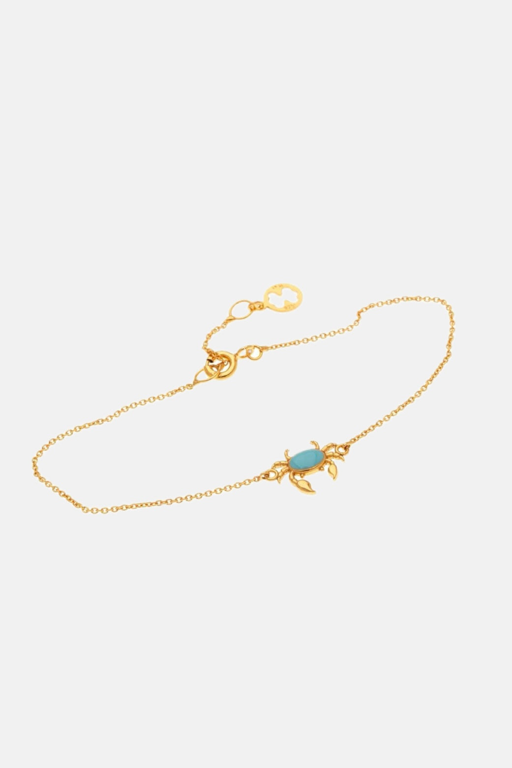 BRACELET "KAVOURI" GOLD/LIGHT BLUE