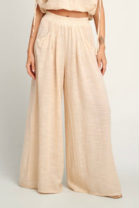 PALAZZO PANTS "MALIA" BUTTER