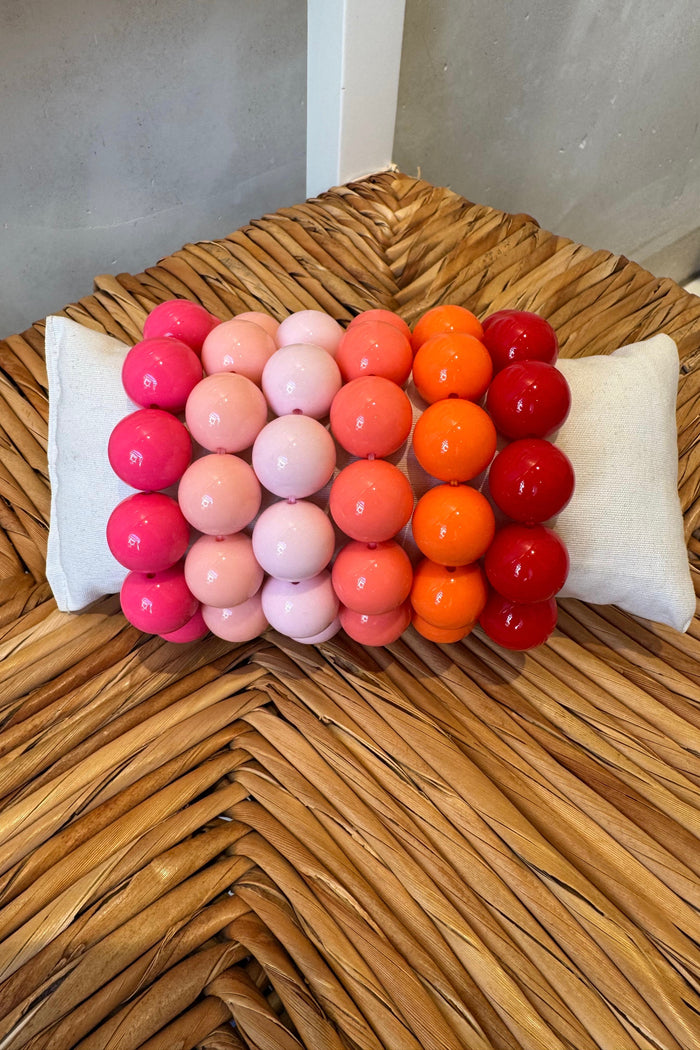 CHUNKY RESIN BRACELET „REDS“