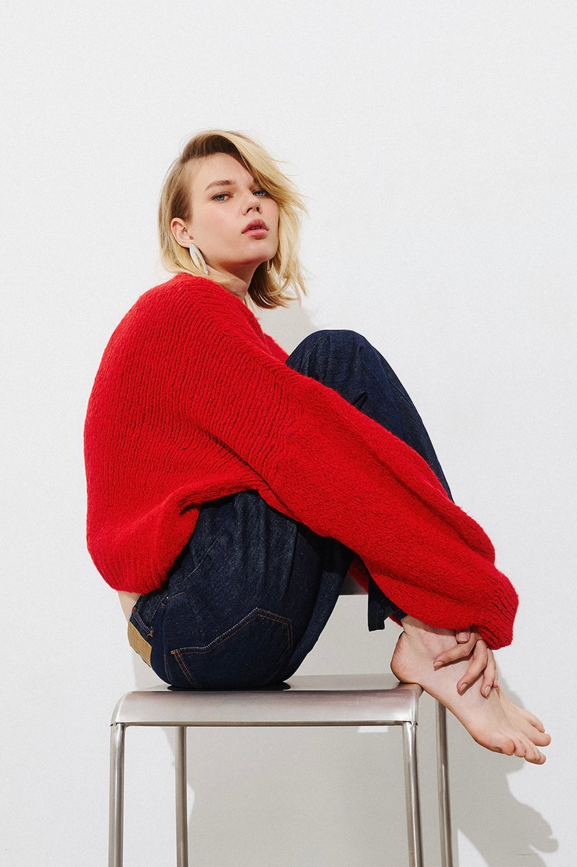 OVERSIZED SUPERSOFT MOHAIR-MIX PULLOVER
