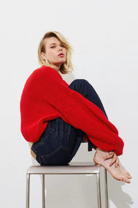 OVERSIZED SUPERSOFT MOHAIR-MIX PULLOVER