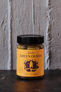 GREEN PITTED OLIVES