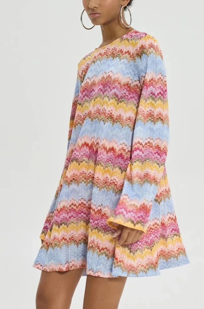 VERY SHORT DRESS "GODA" MULTICOLOR