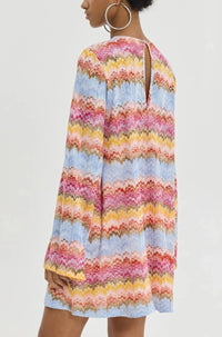 VERY SHORT DRESS "GODA" MULTICOLOR