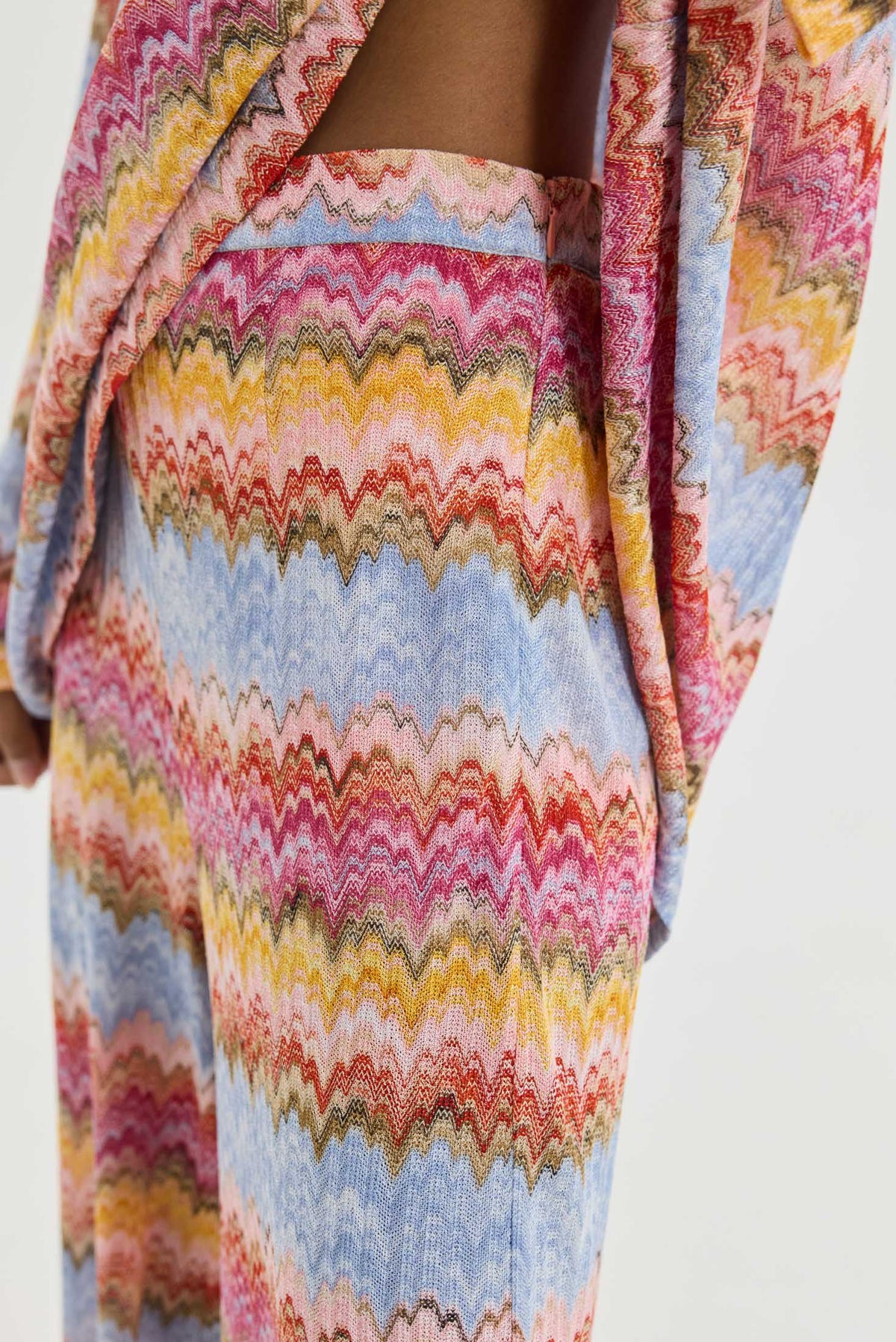 LONG WIDE LEG PANTS "EVE" MULTICOLOR