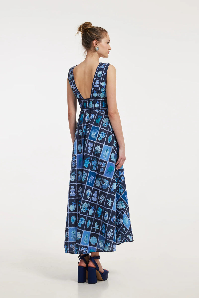 LONG DRESS "KIRKI" BLUE