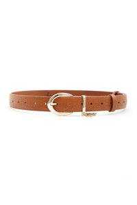 LEATHER BELT "CAMILLA" COGNAC