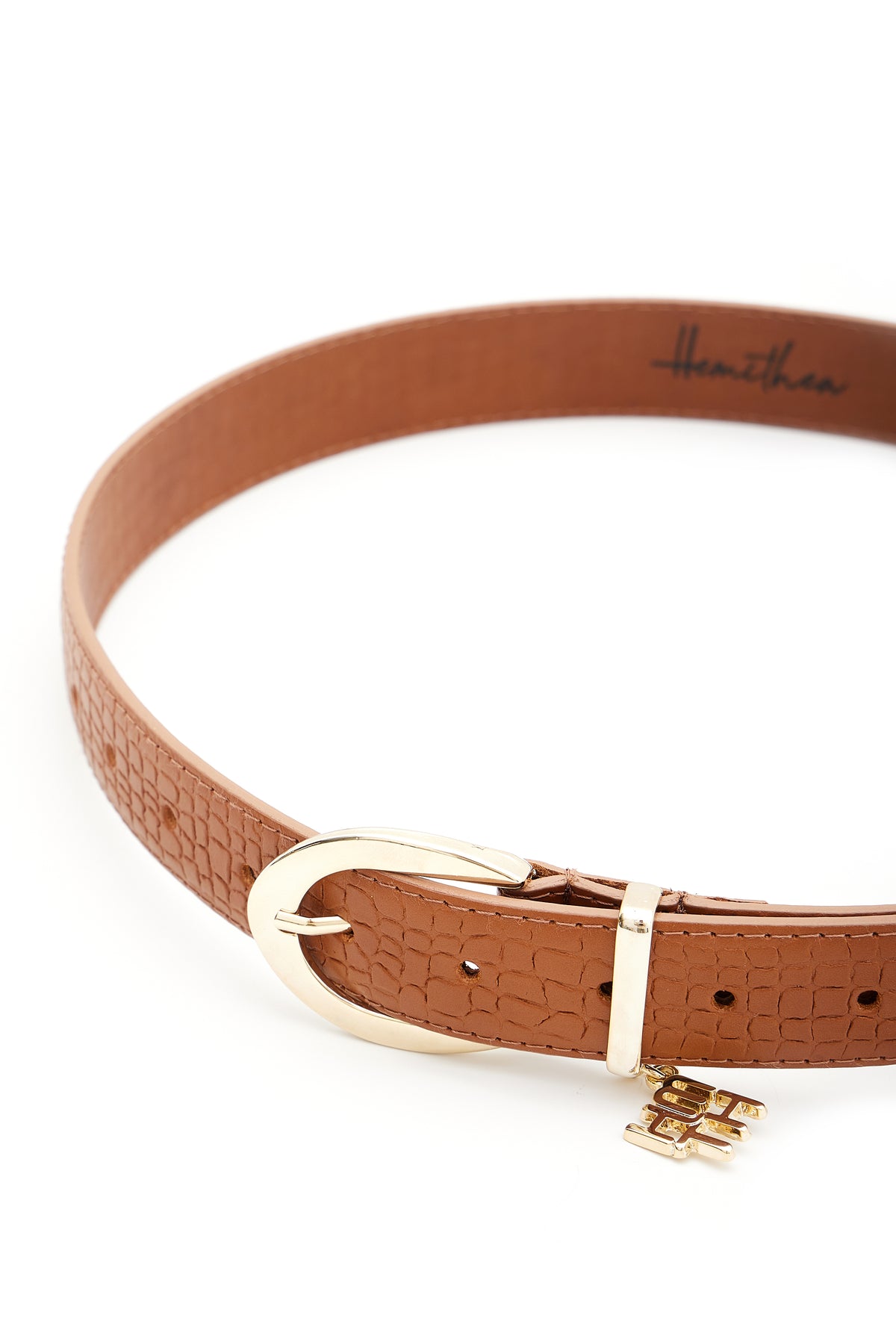 LEATHER BELT "CAMILLA" COGNAC