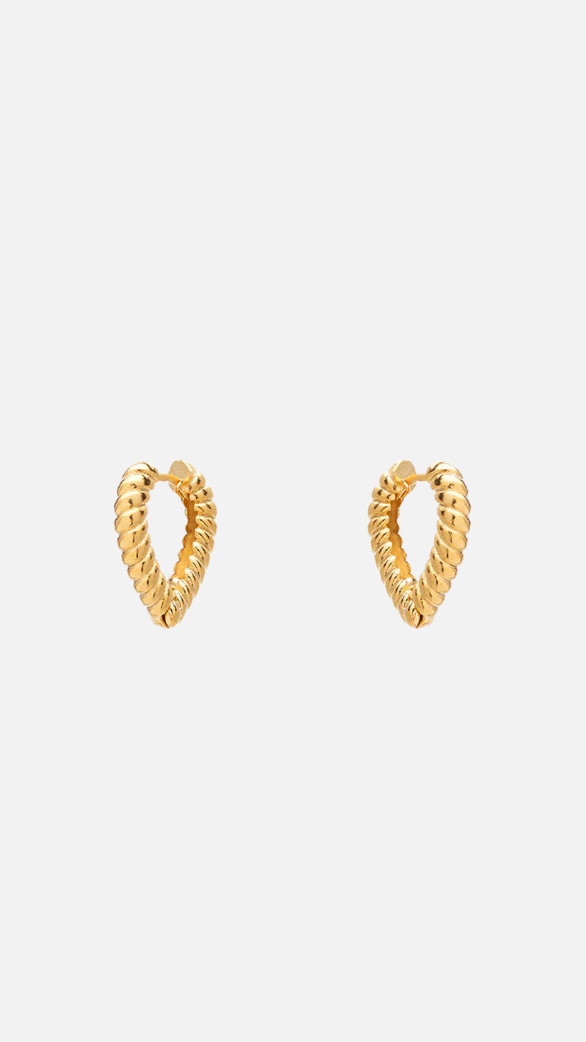 EARRINGS "V SPIRAL HOOPS"