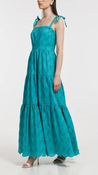 LONG DRESS "CALISTA" PETROL