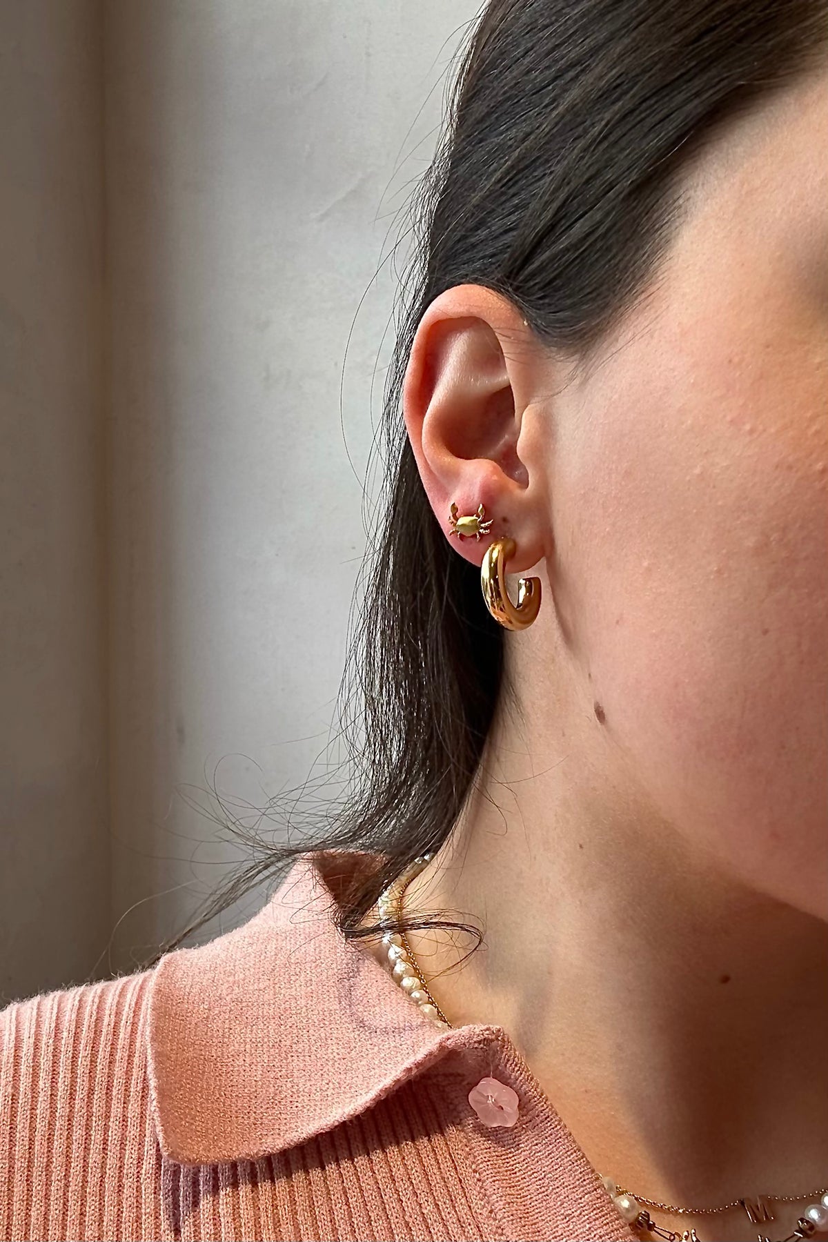 CHUNKY HOOPS "CLASSIC S" GOLD