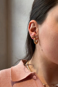 CHUNKY HOOPS "CLASSIC S" GOLD