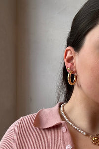 CHUNKY HOOPS "CLASSIC L" GOLD