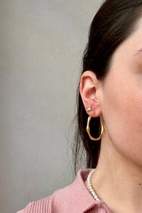 HOOPS "WAVE" GOLD