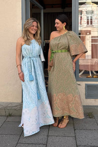 LONG WOVEN ONE SHOULDER DRESS CIEL