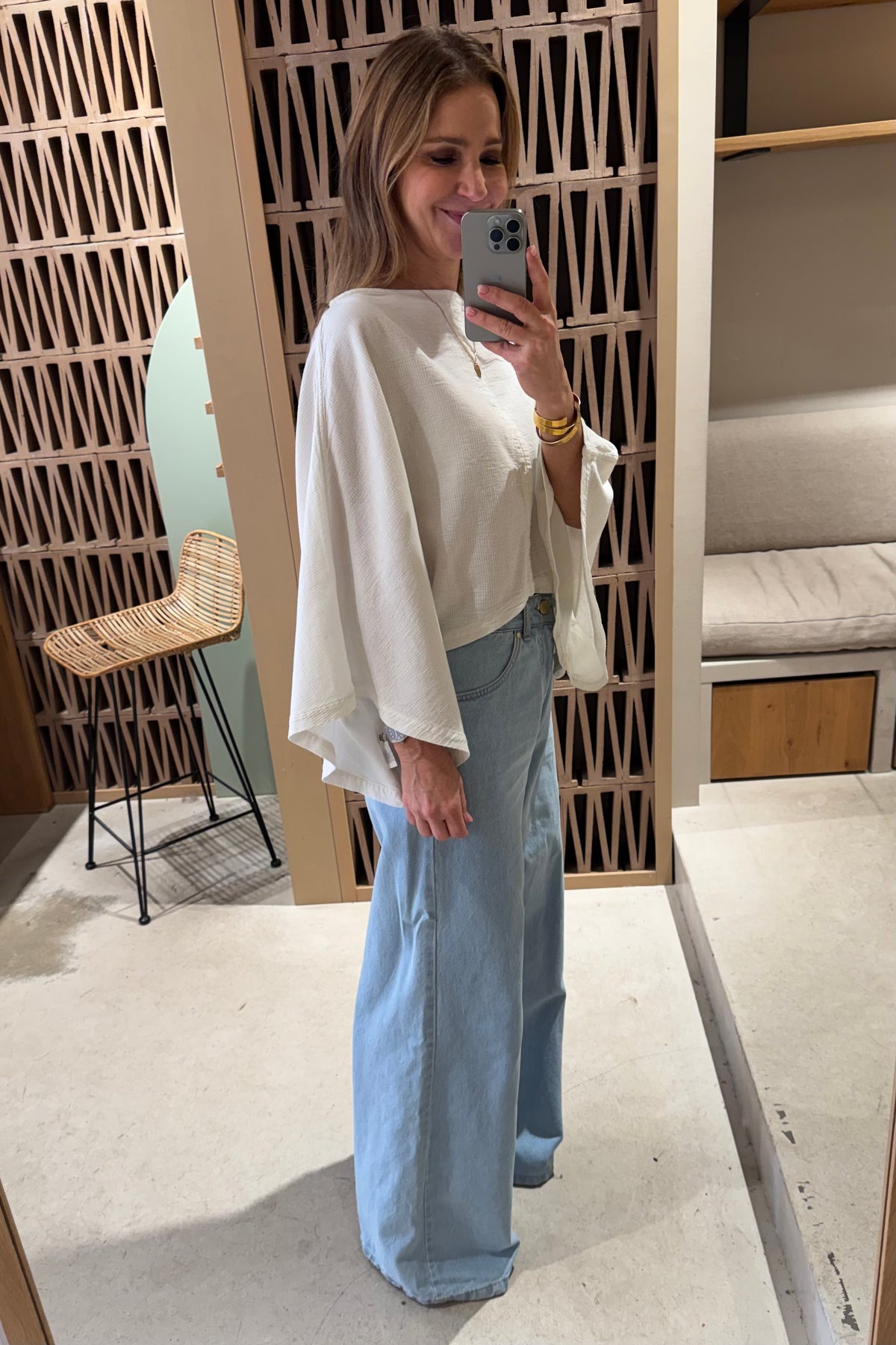 OVERSIZED COTTON BLOUSE "IRAKLIA" NATURAL