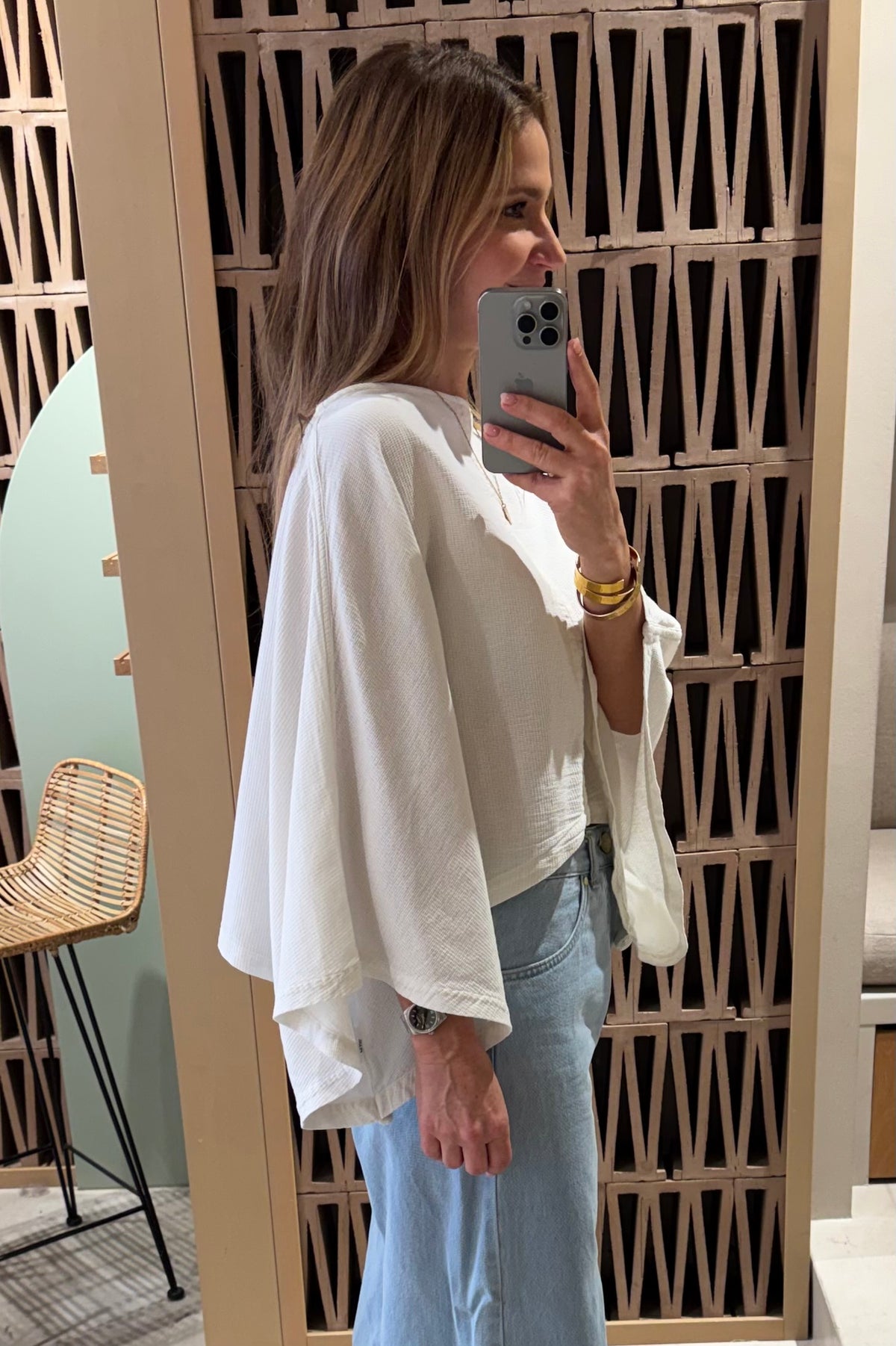 OVERSIZED COTTON BLOUSE "IRAKLIA" NATURAL