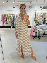 OVERSIZED KAFTAN DRESS "TINOS" TAUPE