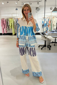 PALAZZO PANTS "KALOMIRA" BLUE