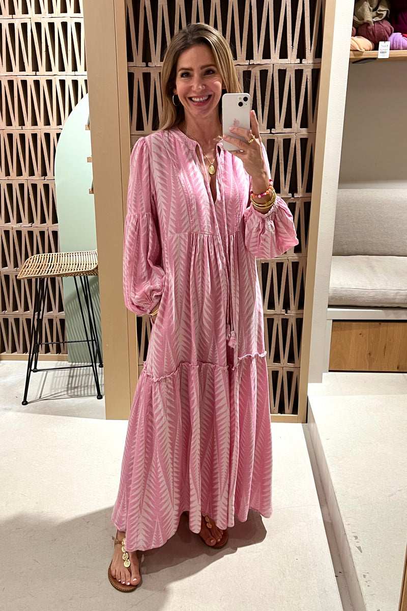 LONG TUNIC DRESS "FINIKAS" PINK