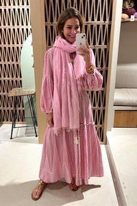 LONG TUNIC DRESS "FINIKAS" PINK