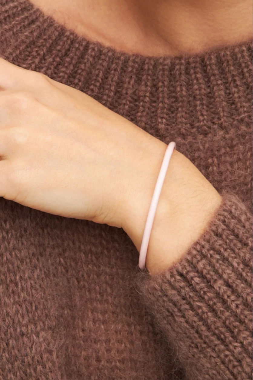 ENAMEL BRACELET "LULU" LIGHT PINK