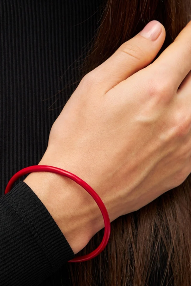 ENAMEL BRACELET "LULU" PASSION RED