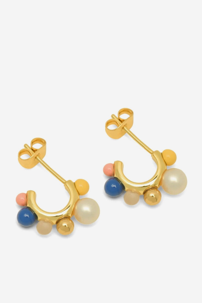 EARRINGS "SPACE HOOPS"