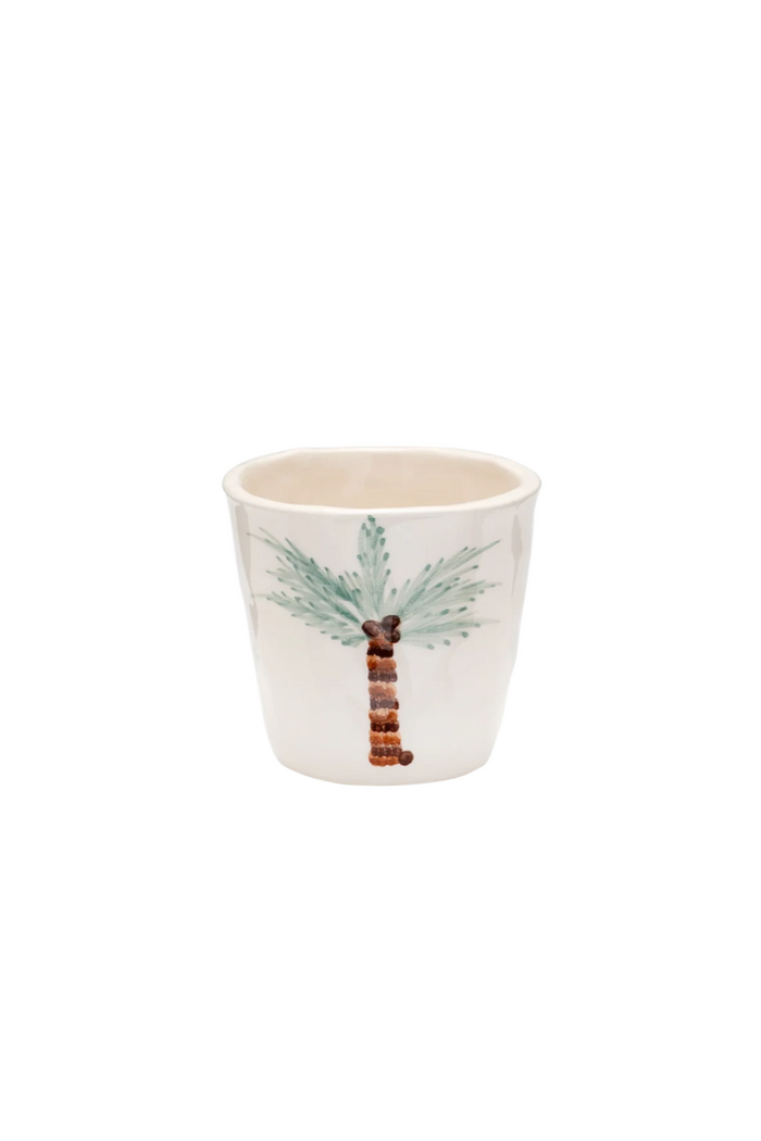 ESPRESSO CUP "PALM TREE" ECRU