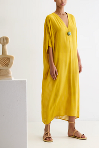 MIDI KAFTAN "HYDRA" YELLOW