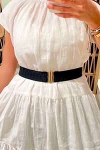 ELASTIC BELT "IKAT" BLACK