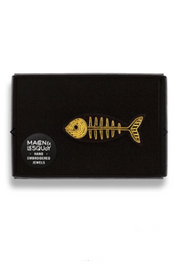 BROOCH "FISHBONE"