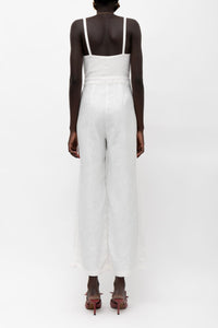 STRAPPY JUMPSUIT "IVORY" WHITE