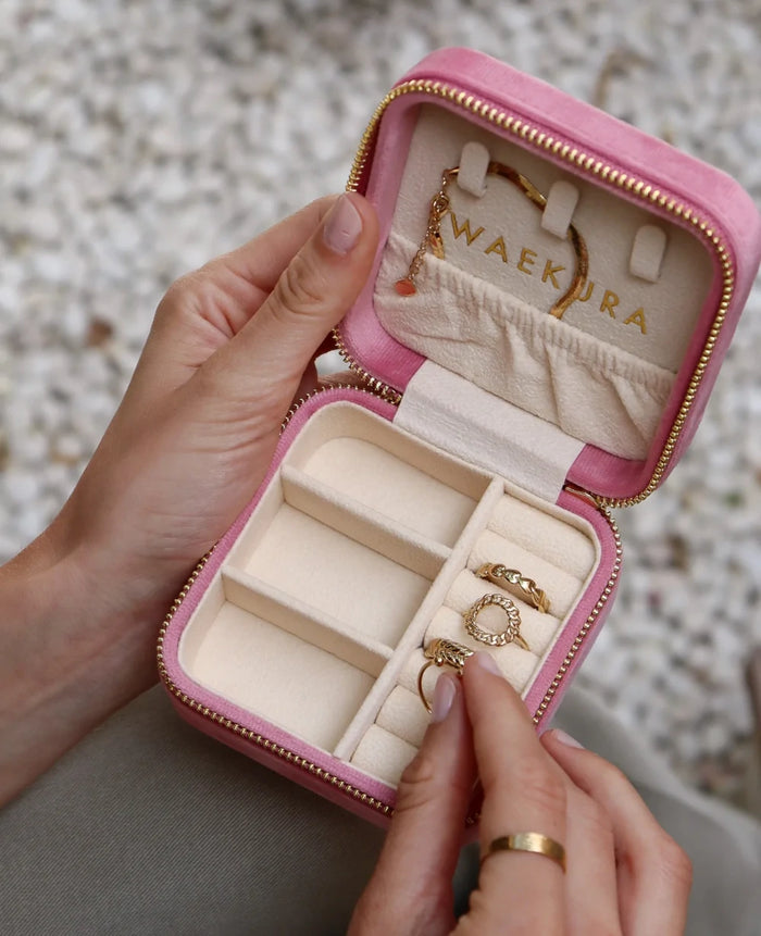 TRAVEL JEWELRY CASE "ALMA" SWEET PINK