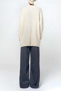 OVERSIZED PULLOVER  "SONIA" CREAM