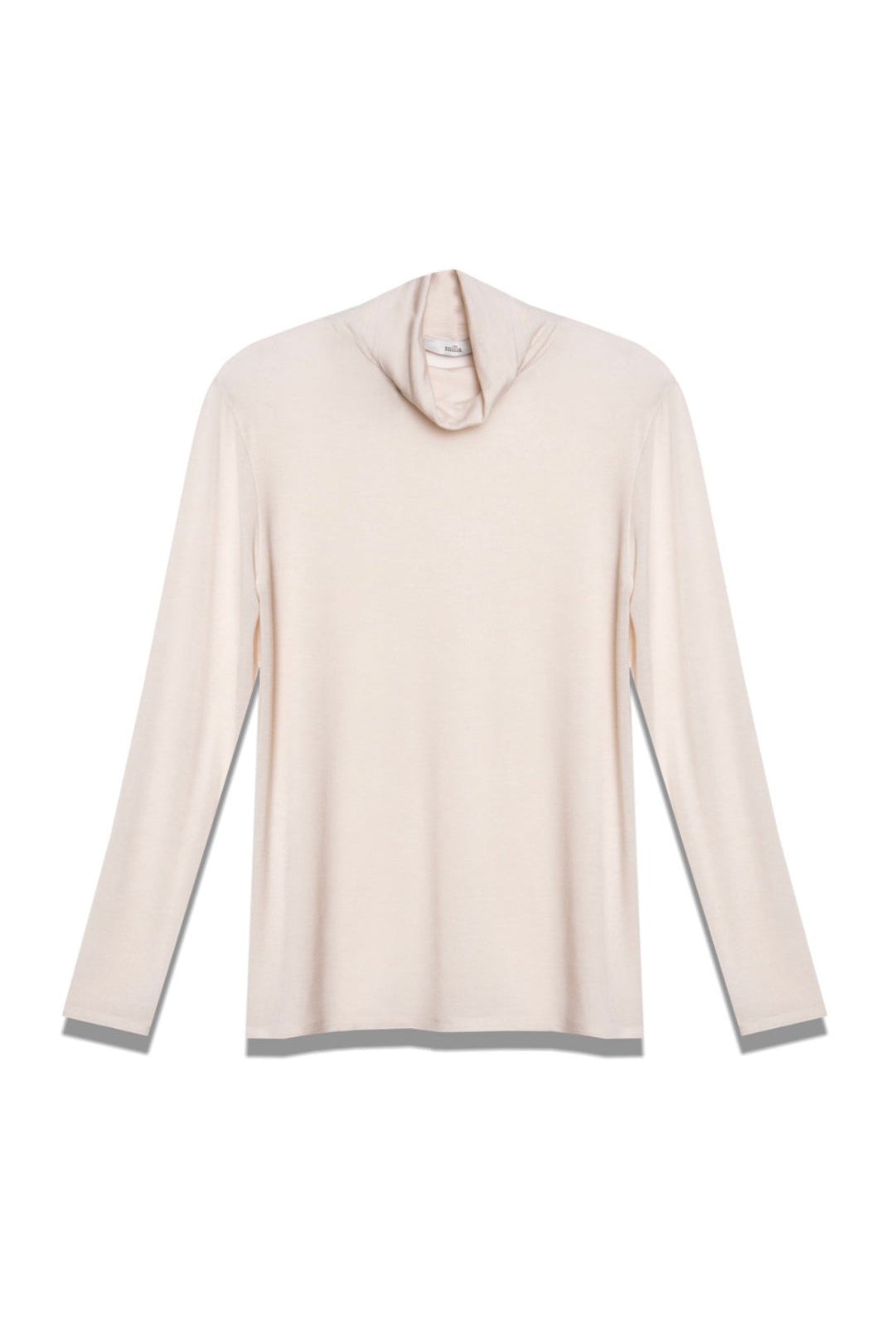 BASIC JERSEY TURTLENECK ECRU