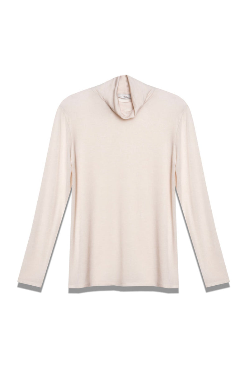 BASIC JERSEY TURTLENECK ECRU