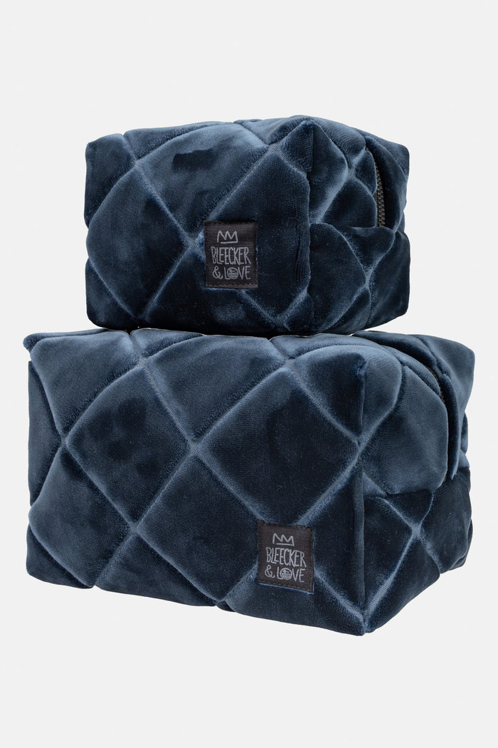 COSMETIC POUCH "INK" BLUE