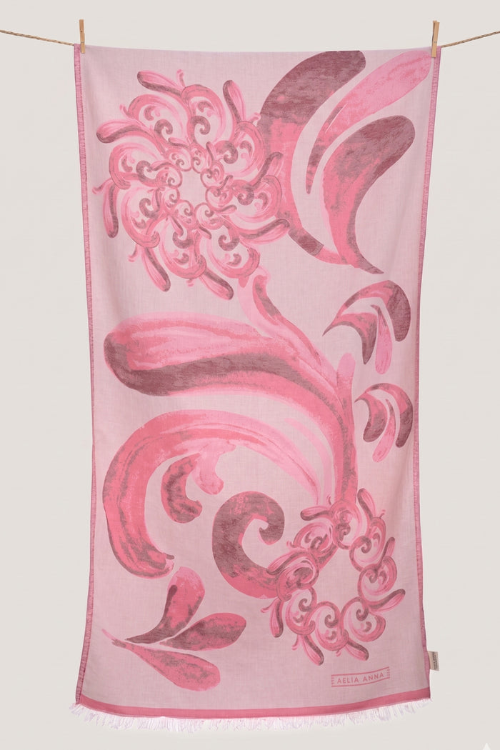 WOVEN BEACH TOWEL "KOUFONISIA"