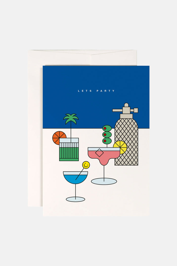 GREETING CARD "LETS PARTY"