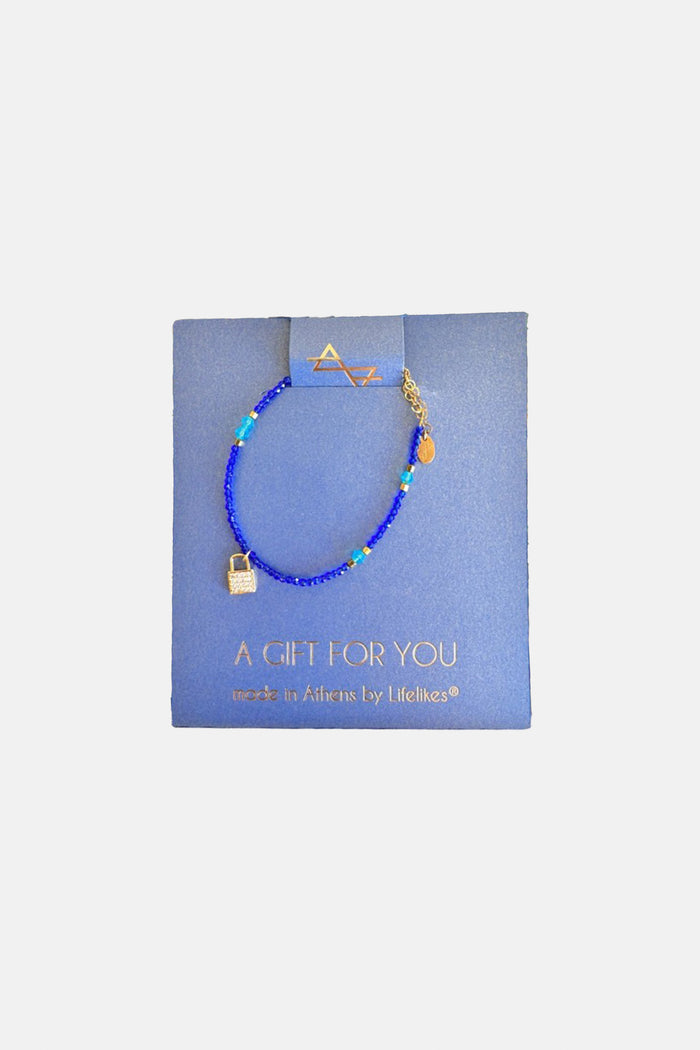 BRACELET "LOCK" BLUE