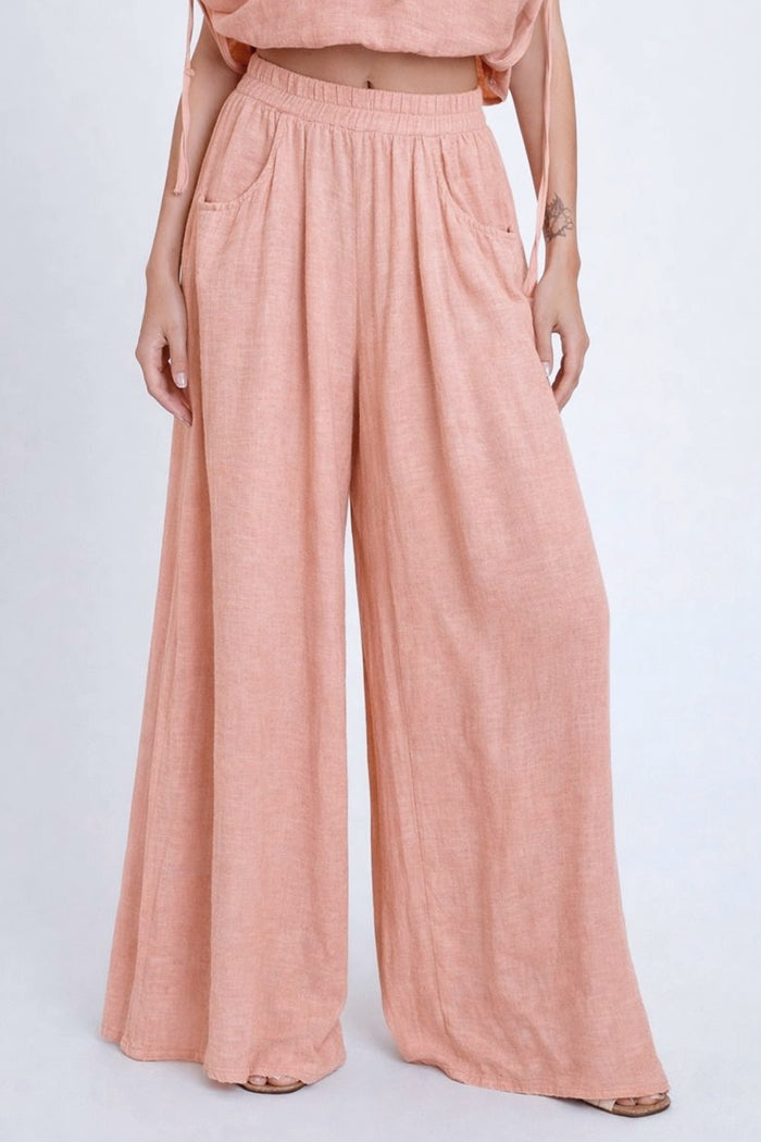 PALAZZO PANTS "MALIA" PAPAYA