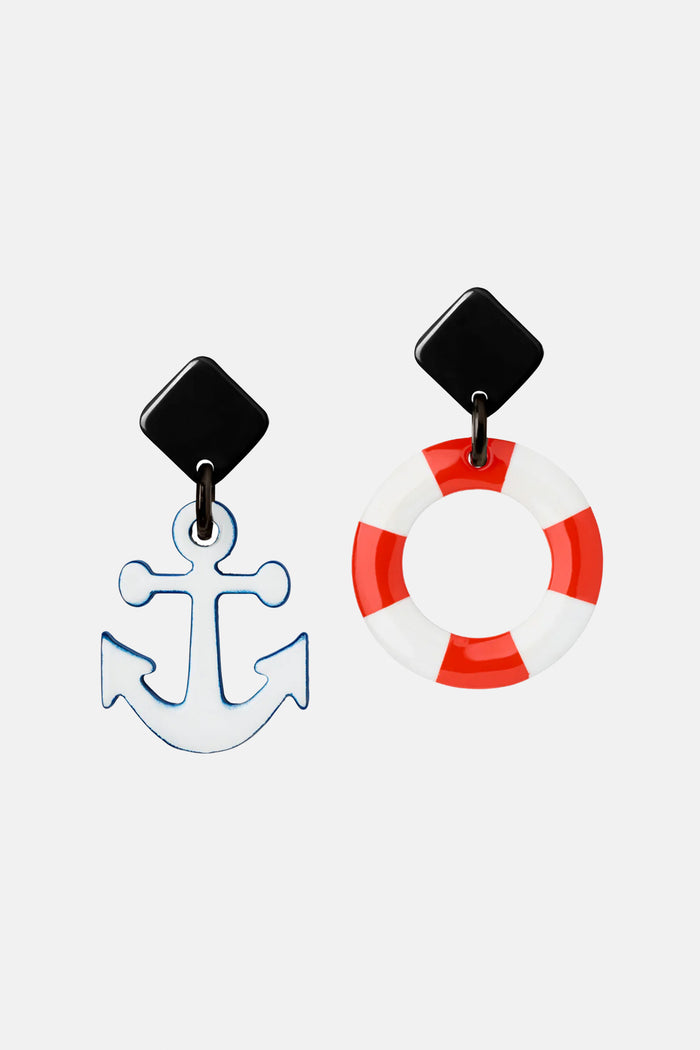 EARRINGS "MARITIME LOVE" RED/WHITE/BLUE