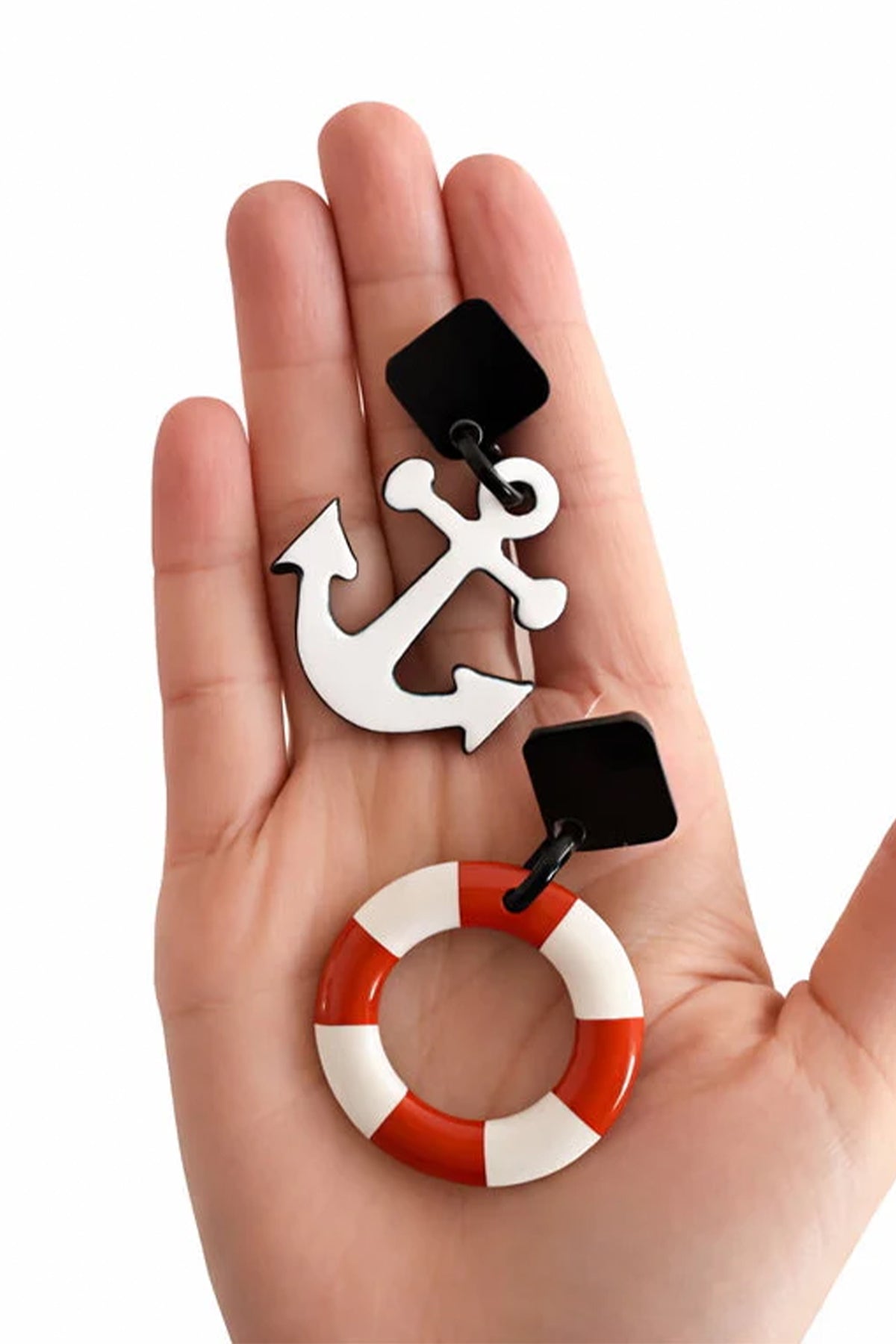 EARRINGS "MARITIME LOVE" RED/WHITE/BLUE