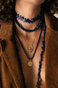 NECKLACE "LUMINOUS" GOLD/ZIRCONIA